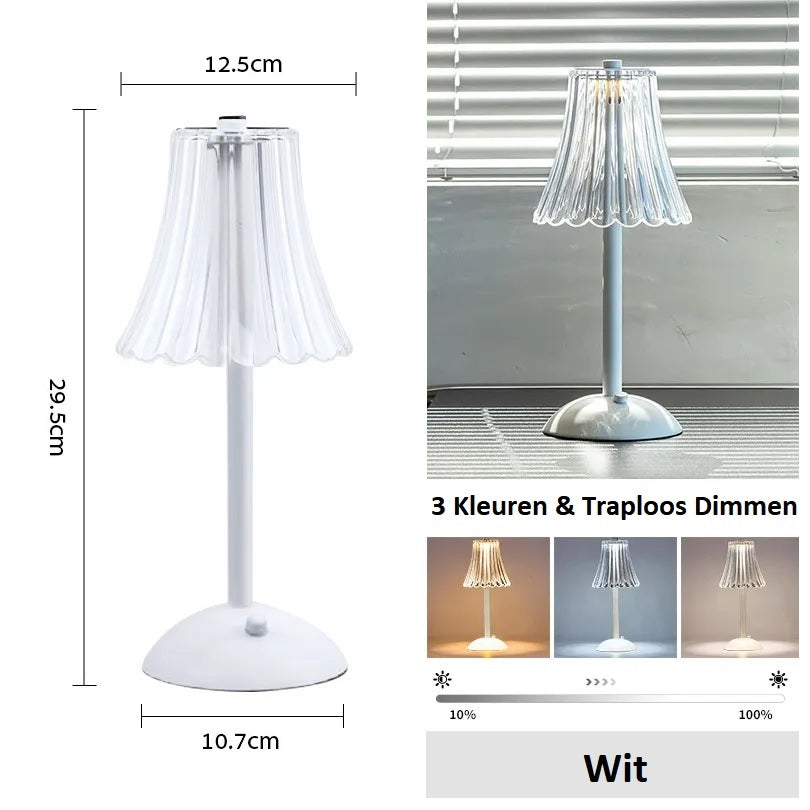 CrystaLuz™ Draadloze Tafellamp