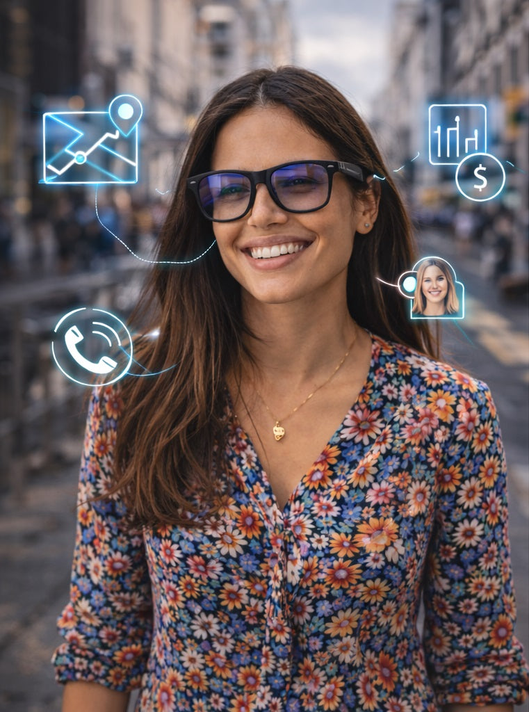 Smart Glasses met AI, Camera en Audio