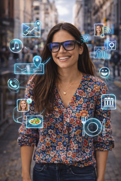 Smart Glasses met AI, Camera en Audio