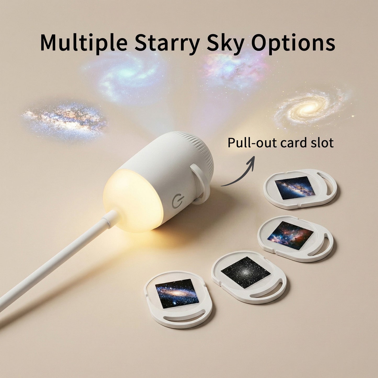 2-in-1 Nachtlamp en Galaxy Projector