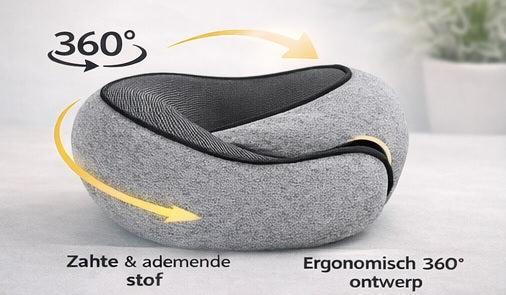 TravelEase™ Comfort Nekkussen (incl. Gratis Slaapmasker)
