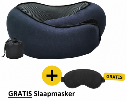 TravelEase™ Comfort Nekkussen (incl. Gratis Slaapmasker)