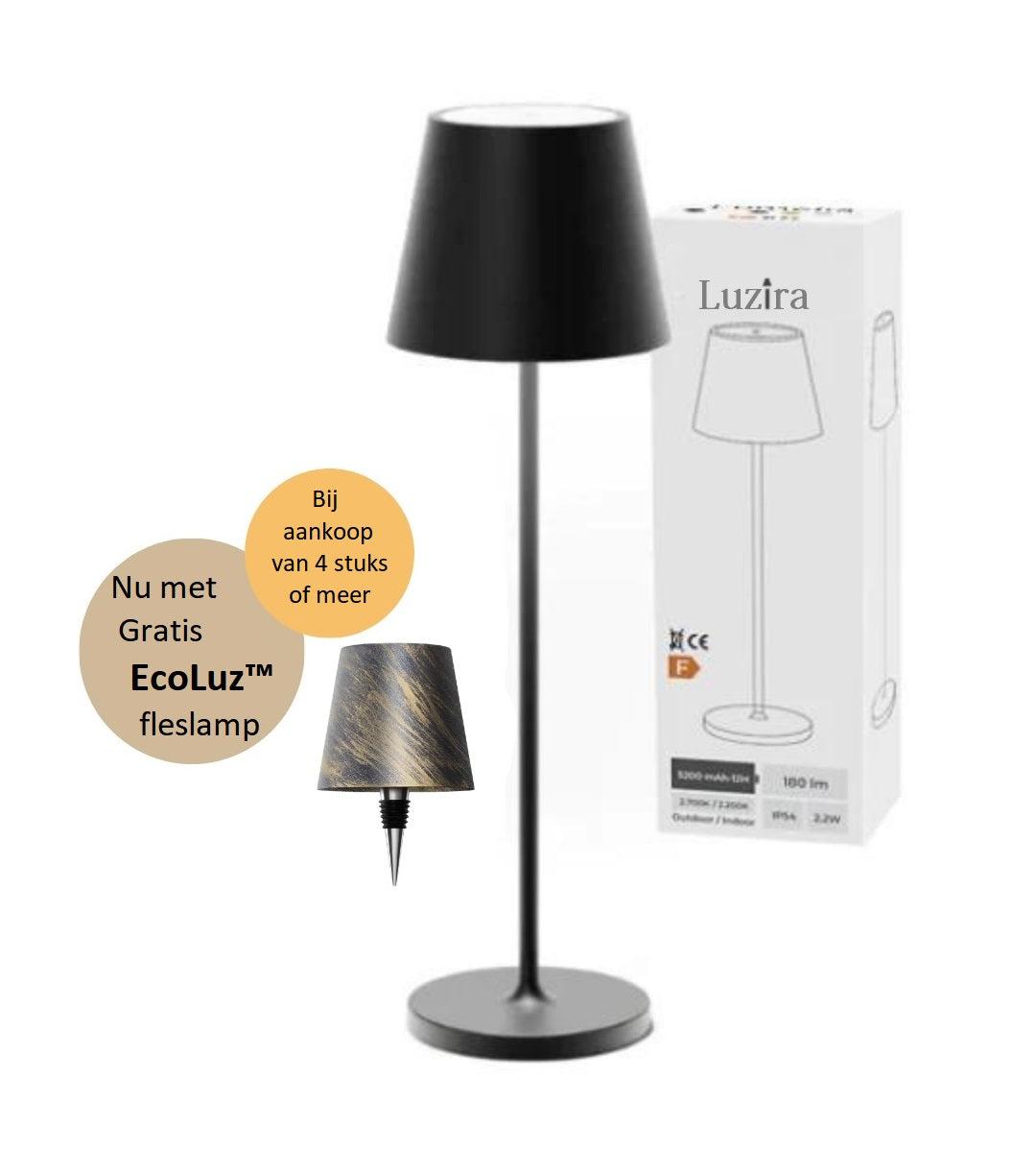 Luzira™ Draadloze Tafellamp