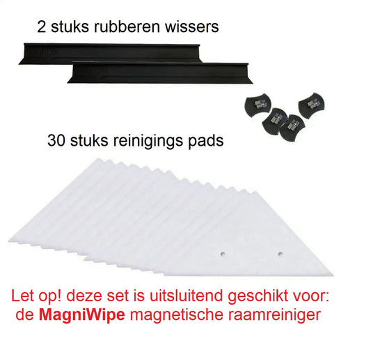 Nabestelling set MagniWipe magnetische raamreiniger