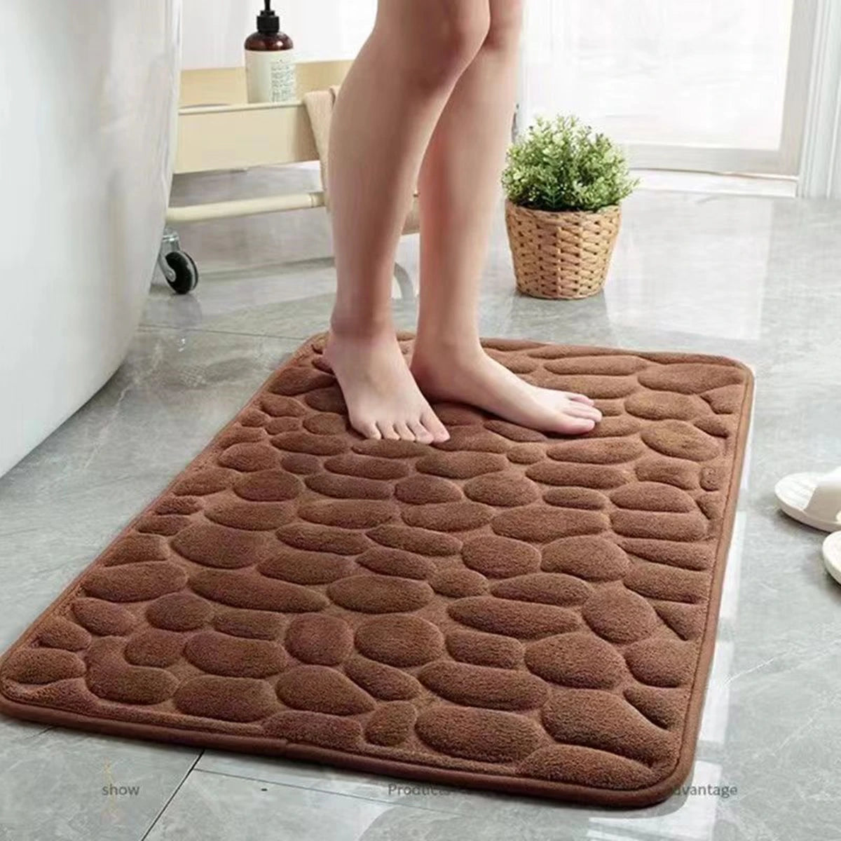 Anti-Slip Badmat met motief