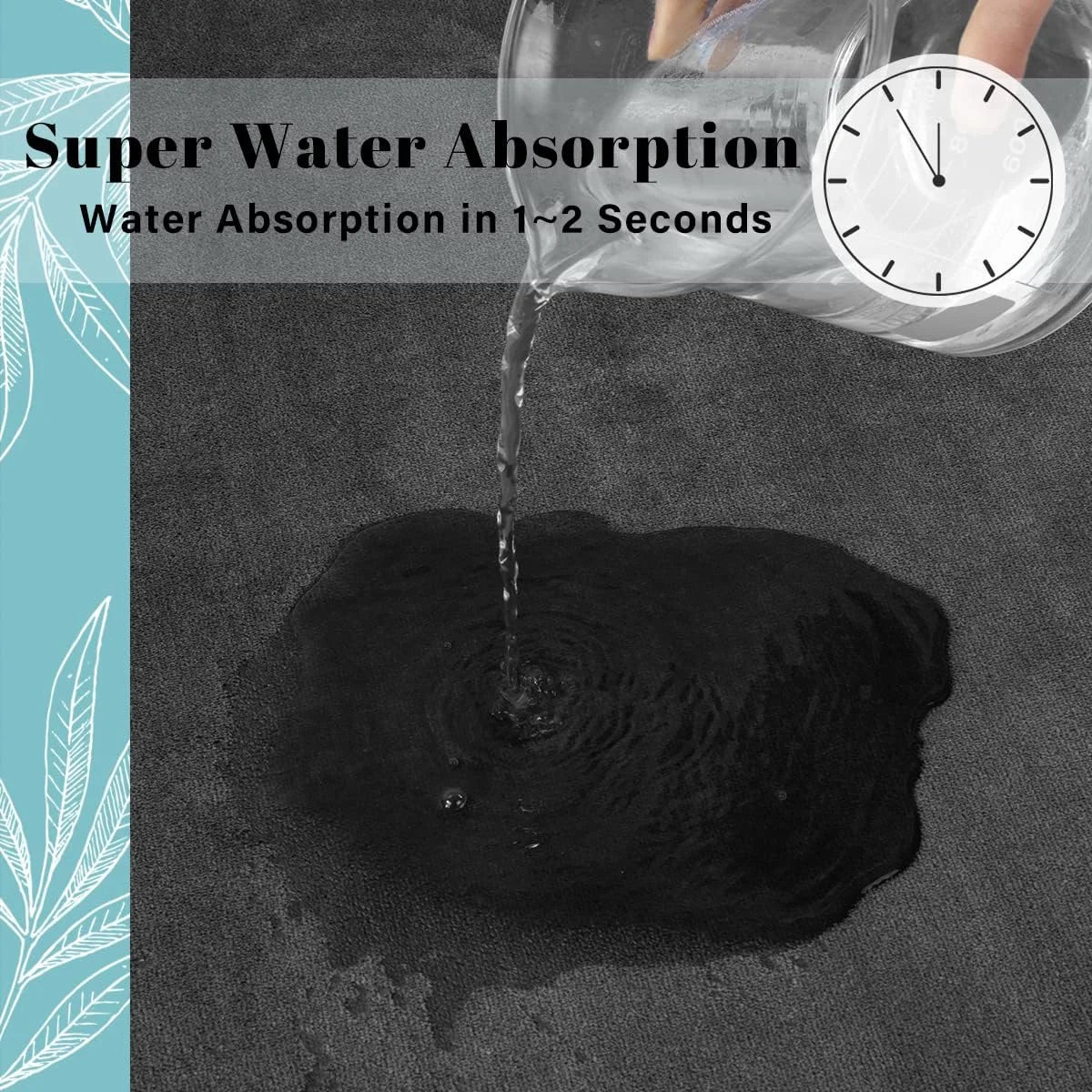 Anti-Slip Badmat met egaal oppervlak