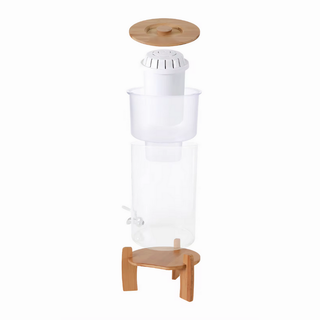 AquaPRO Glazen Waterfilter 9 Liter (filtert PFAS) + Jaar filterset