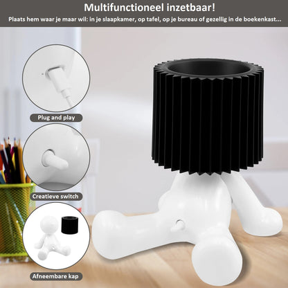 Sir Sitalot™ de tafellamp die liever blijft zitten